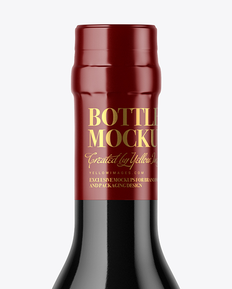 Glossy Bottle Mockup