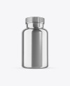 Metallized Pills Bottle Mockup