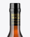 Amber Glass Bottle Mockup