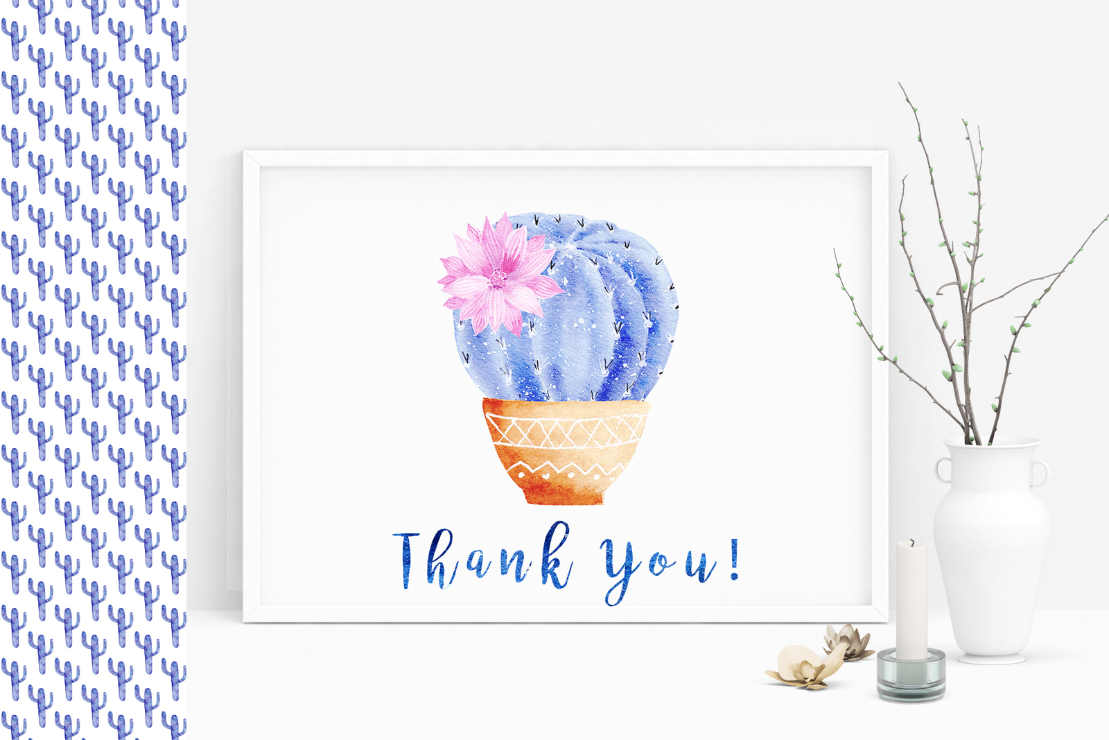 Watercolor Galaxy Cactus Collection Watercolor Galaxy Cactus Collection