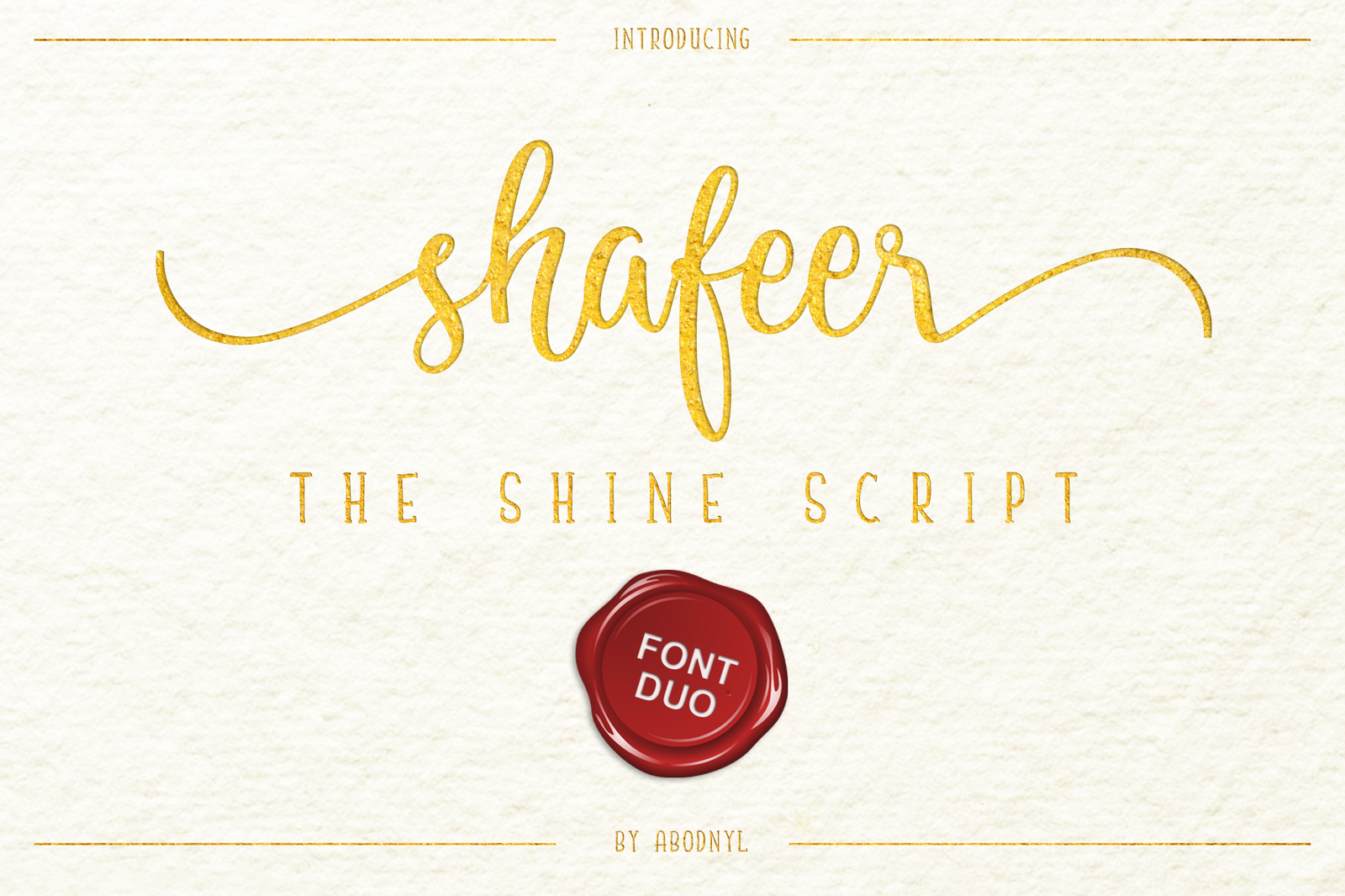 Shafeer -Perfect Font Duo-