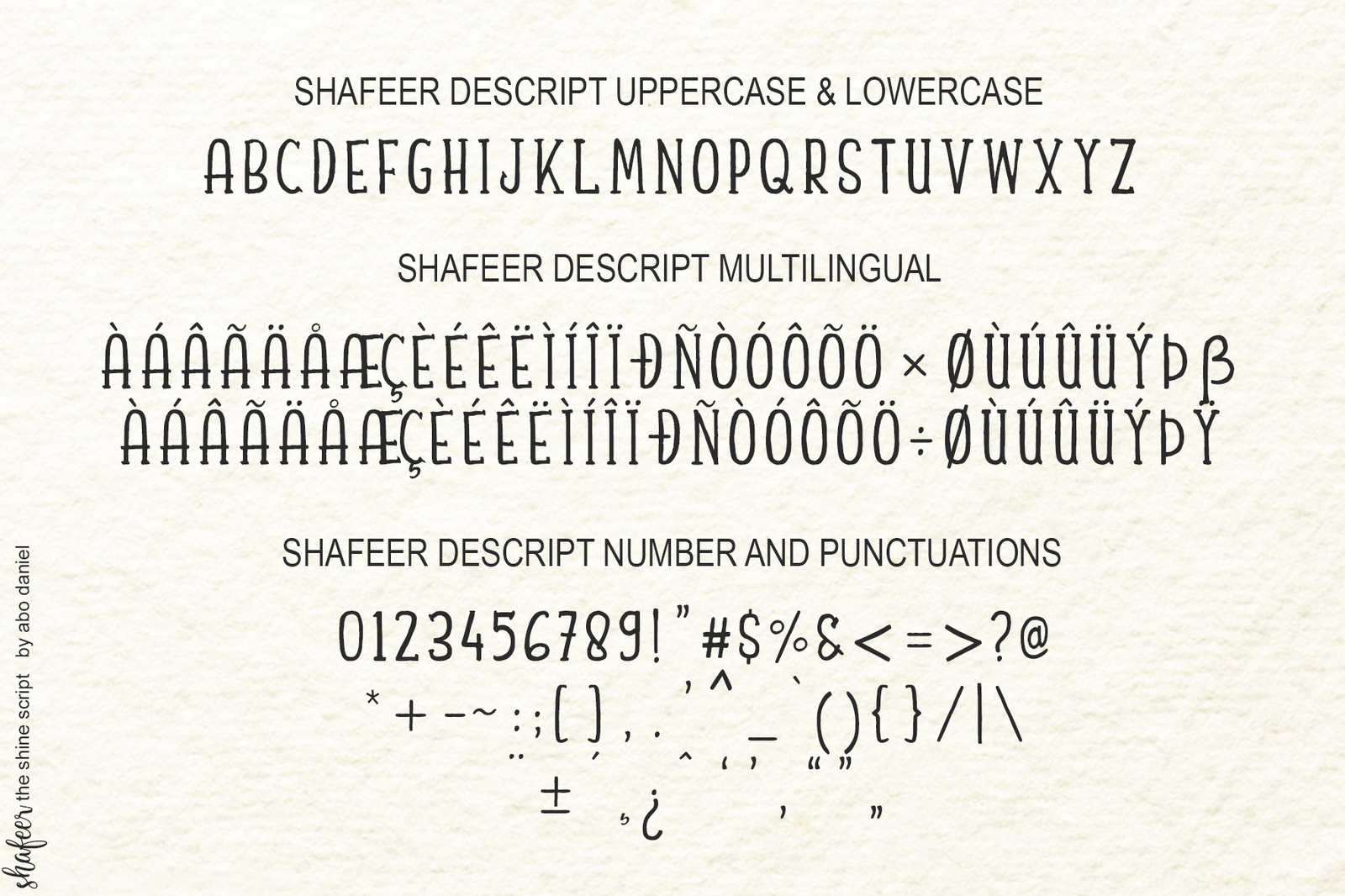 Shafeer -Perfect Font Duo-