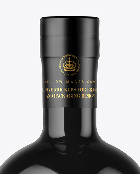 Glossy Bottle Mockup