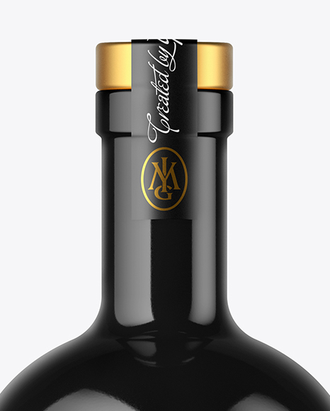 Glossy Bottle Mockup