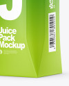 250ml Matte Juice Carton Package Mockup