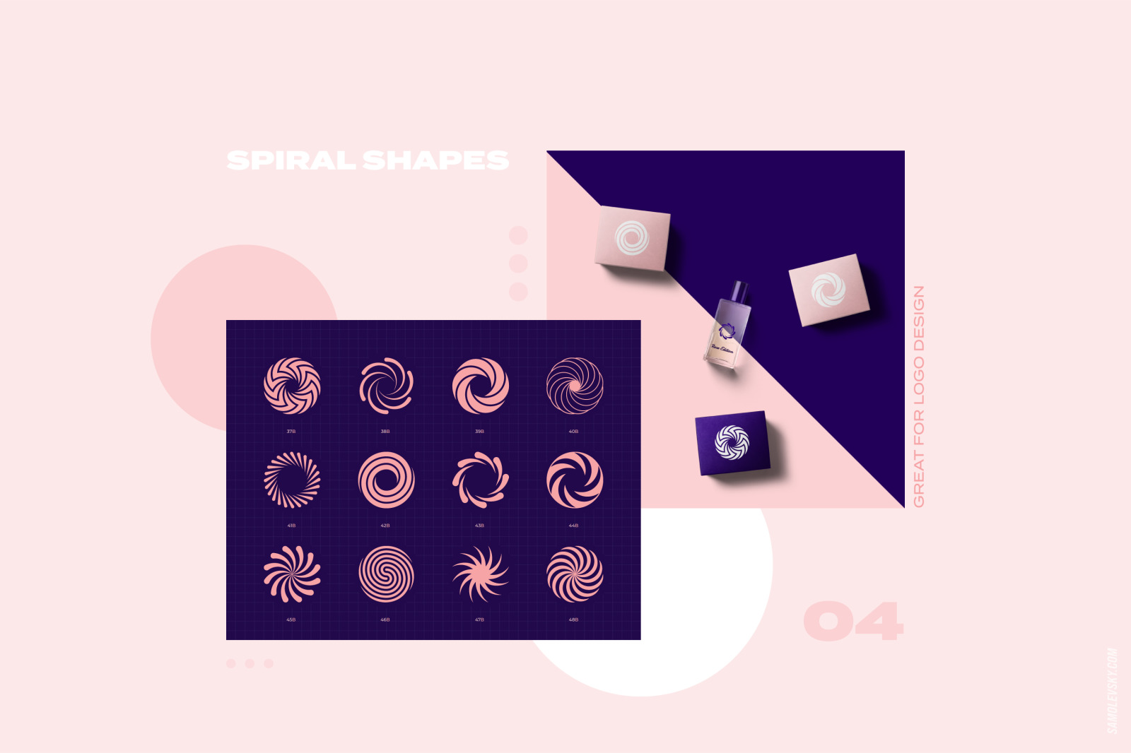 96 Geometric shapes &amp; logo marks collection Vol.1