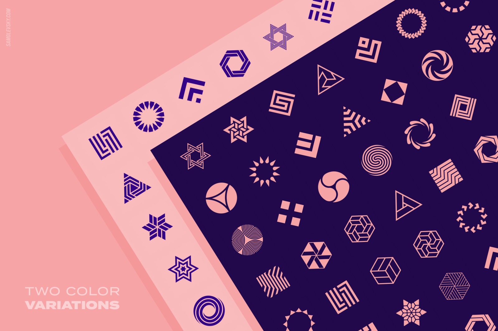 96 Geometric shapes &amp; logo marks collection Vol.1