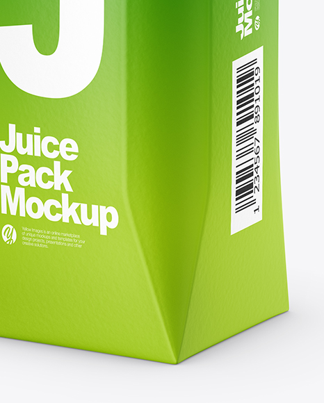 250ml Matte Juice Carton Package Mockup