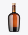 Amber Glass Bottle Mockup