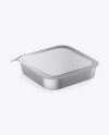 Metallized Plastic Container Mockup