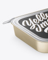 Metallized Plastic Container Mockup