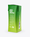 250ml Matte Juice Carton Package Mockup