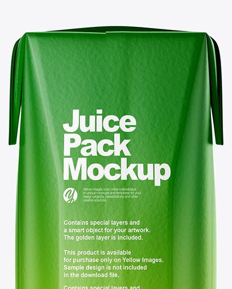 250ml Matte Juice Carton Package Mockup