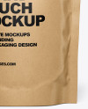 Kraft Stand-Up Pouch Mockup