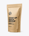 Kraft Stand-Up Pouch Mockup