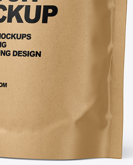 Kraft Stand-Up Pouch Mockup