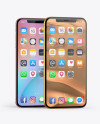 Two Apple iPhones X Mockup