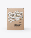 Kraft Paper Box Mockup - Front View