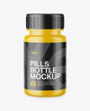 Matte Plastic Pills Bottle Mockup