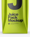 250ml Metallic Juice Carton Package Mockup