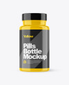 Glossy Pills Bottle Mockup