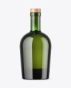 Green Glass Bottle Mockup