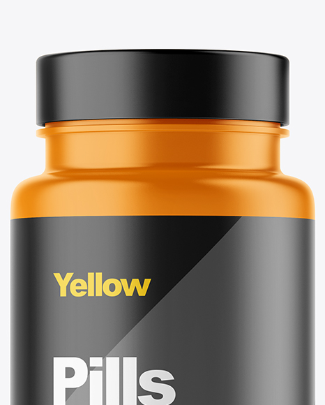 Matte Pills Bottle Mockup