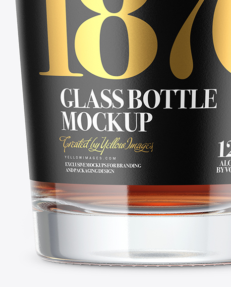 Cognac Bottle Mockup