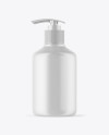 Matte Cosmetic Bottle with Pump Mockup Matte Cosmetic Bottle with Pump Mockup