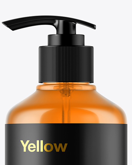 Cosmetic Bottle with Pump Mockup Cosmetic Bottle with Pump Mockup