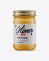 Clear Glass Honey Jar Mockup