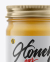 Clear Glass Honey Jar Mockup