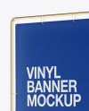 Vinyl Banner Mockup - Half Side View