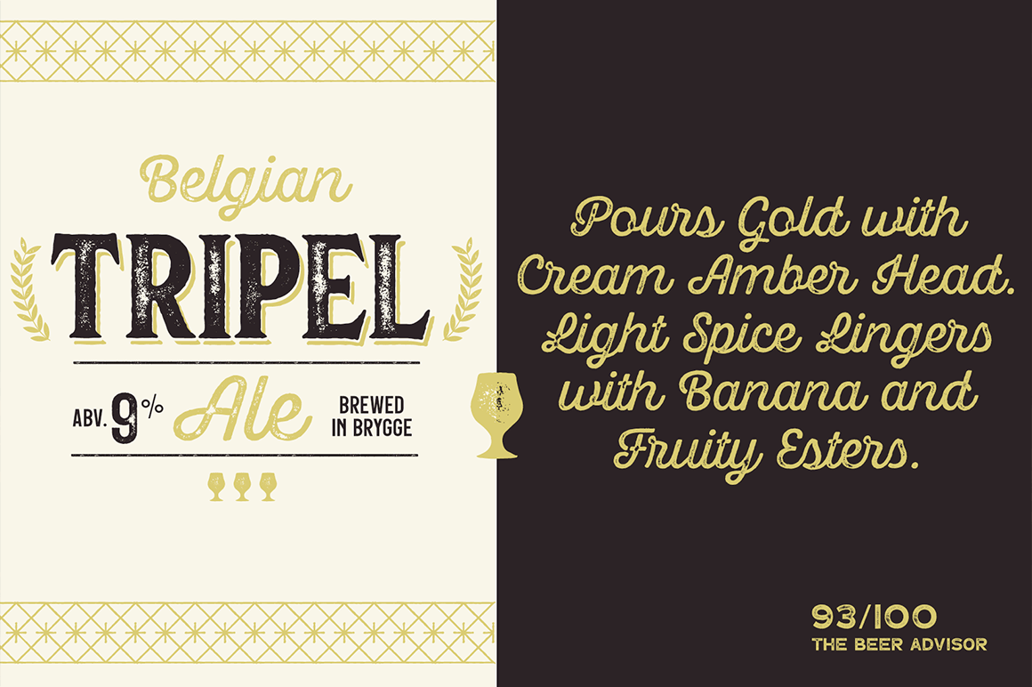 Hops &amp; Barley Font Collection