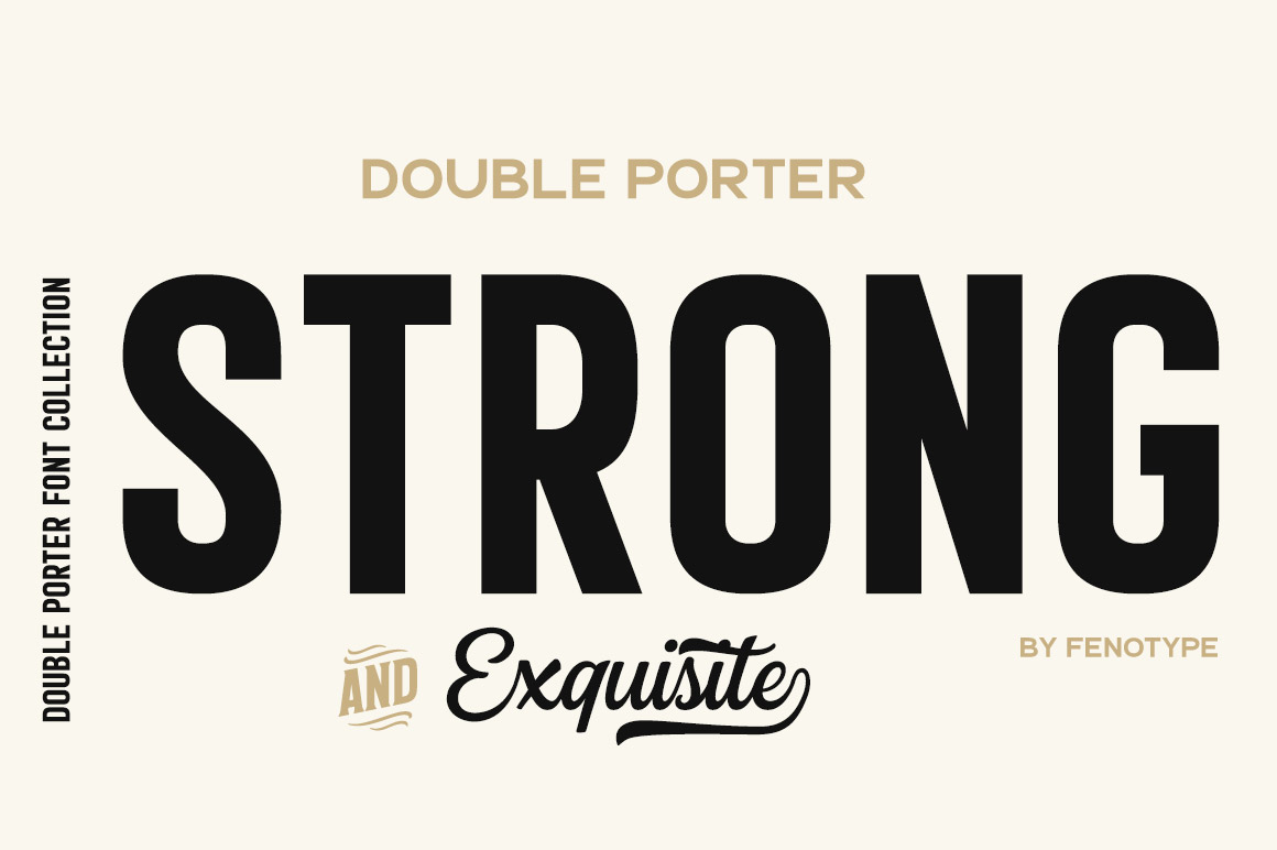 Double Porter 12 fonts + extras Double Porter 12 fonts + extras
