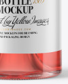 1.5L Pink Wine Bottle With Cork Mockup