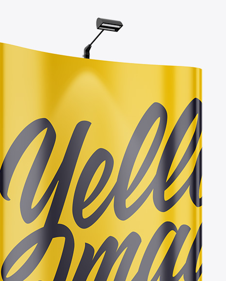 Glossy Spring Pop-Up Stand Mockup