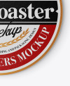 Four Paper Beer Coasters Mockup