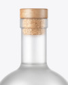 Frosted Glass Vodka Bottle Mockup