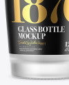 Frosted Glass Vodka Bottle Mockup