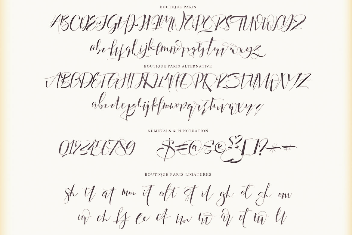 Boutique Paris - Modern Script