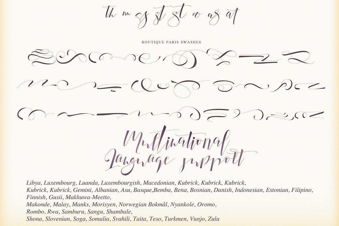 Boutique Paris - Modern Script