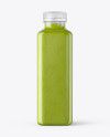 Square Green Smoothie Bottle Mockup