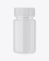 Glossy Plastic Pills Bottle Mockup