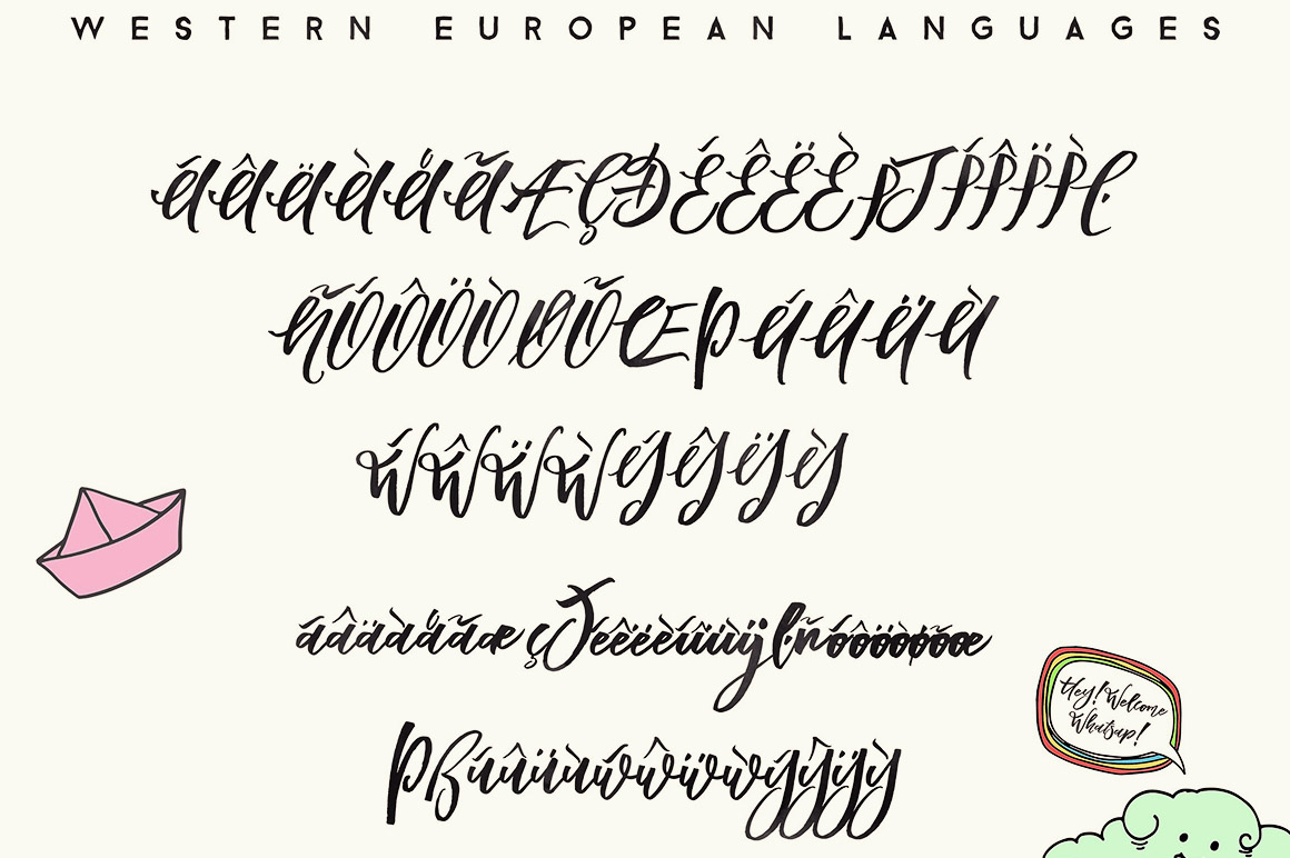 Blomming - Brush Font Blomming - Brush Font