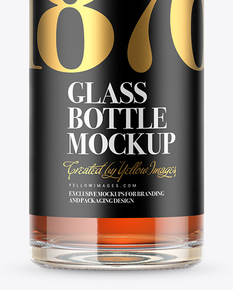 Cognac Bottle Mockup