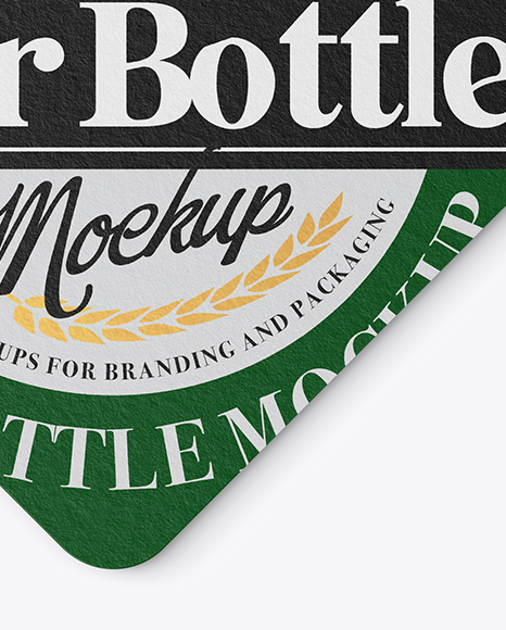 Three Paper Beer Coasters Mockup