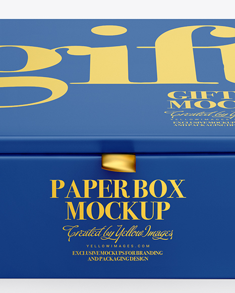 Matte Paper Box Mockup Matte Paper Box Mockup