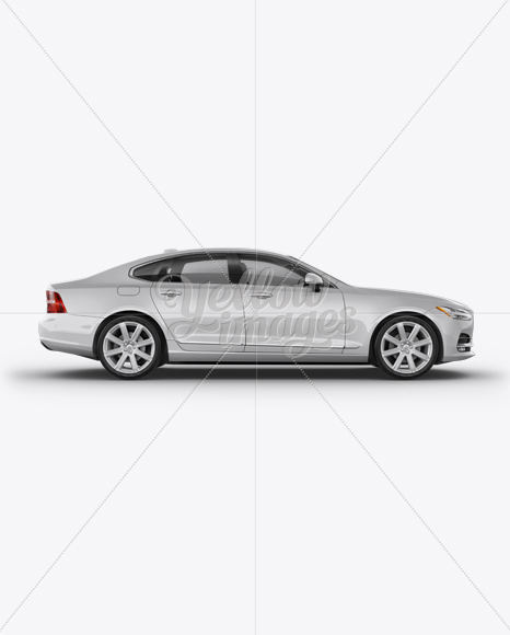 Volvo S90 Mockup - Side View