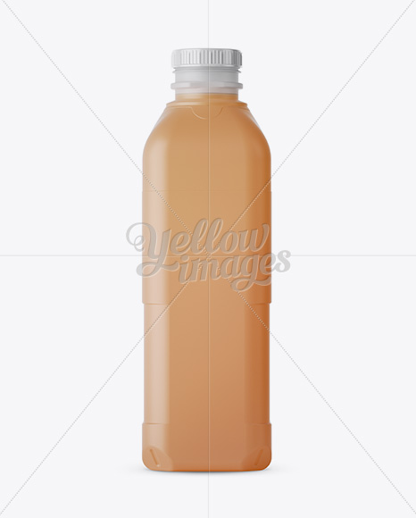 Frosted Plastic Juice Jug Mockup - Front and Back Views - Free Download